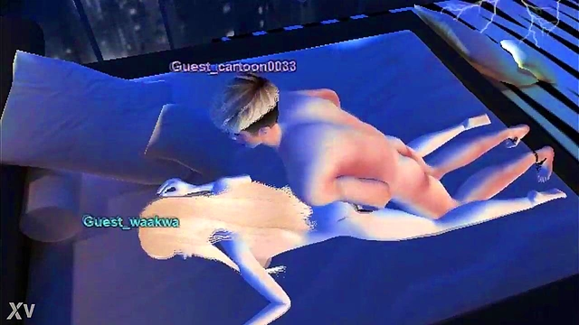 Kawaii Emo Cartoon Waakwa Gets Pounded In Virtual Game Life Sex Session