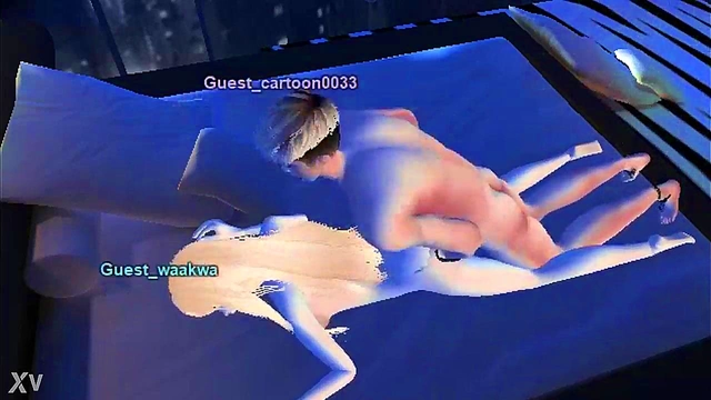 Kawaii Emo Cartoon Waakwa Gets Pounded In Virtual Game Life Sex Session