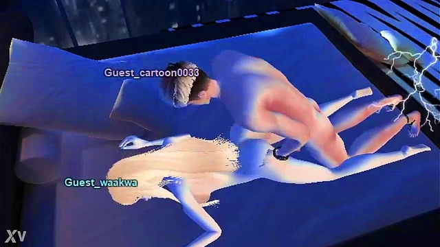 Kawaii Emo Cartoon Waakwa Gets Pounded In Virtual Game Life Sex Session