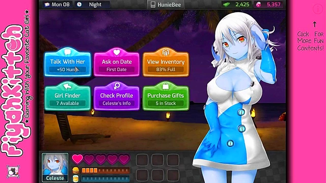 HuniePop Dating Sim – Hot Hentai GamerGirl Action & Romance