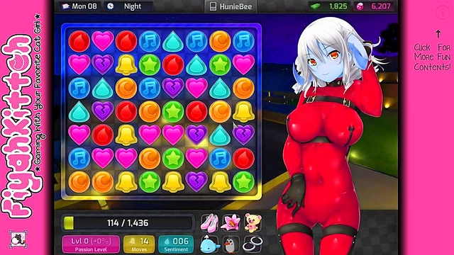 HuniePop Dating Sim – Hot Hentai GamerGirl Action & Romance
