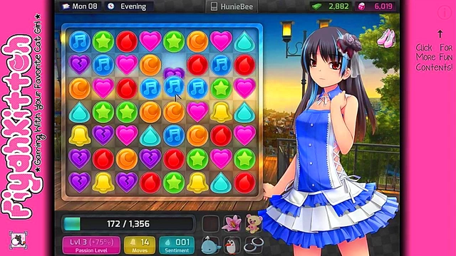 HuniePop Dating Sim – Hot Hentai GamerGirl Action & Romance