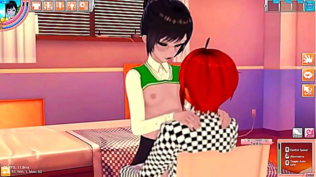 Pale Brunette in 3D Hentai Koikatu Nails Hardcore Blowjob & Handjob Session