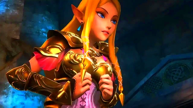 Zelda Cartoon Gets The Royal 3D Blowjob & Swallow Treatment