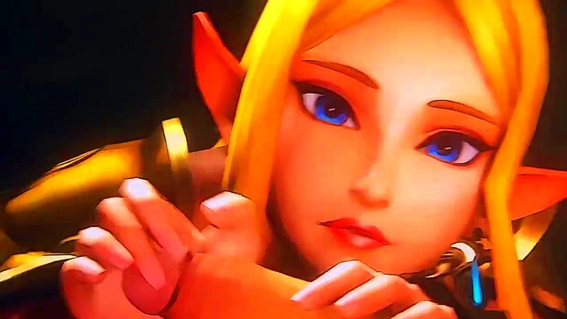 Zelda Cartoon Gets The Royal 3D Blowjob & Swallow Treatment