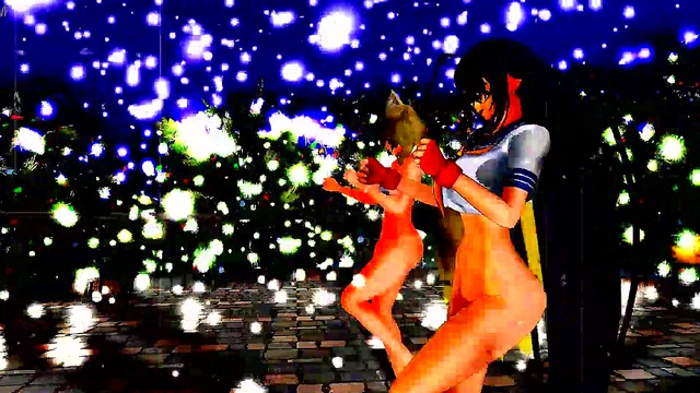 Half-Naked Anime Girls Dance & Sing Seductively In MMD Cartoon Style
