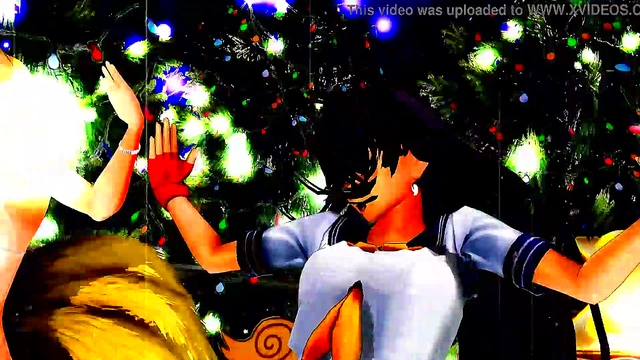 Half-Naked Anime Girls Dance & Sing Seductively In MMD Cartoon Style