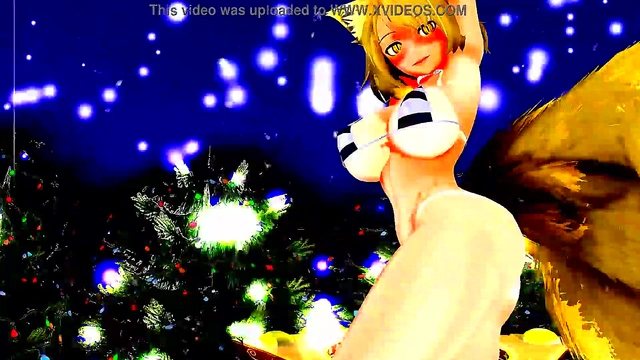 Half-Naked Anime Girls Dance & Sing Seductively In MMD Cartoon Style