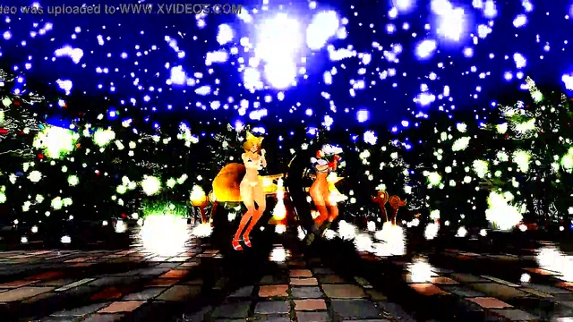 Half-Naked Anime Girls Dance & Sing Seductively In MMD Cartoon Style