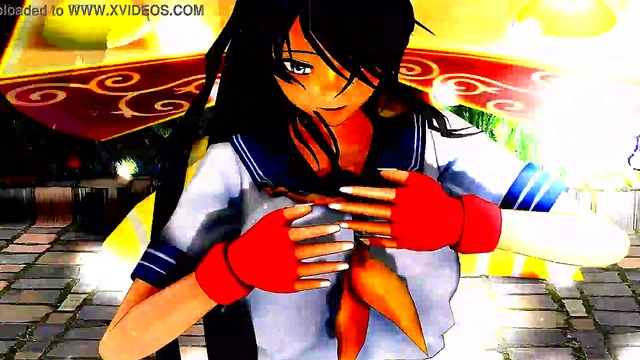 Half-Naked Anime Girls Dance & Sing Seductively In MMD Cartoon Style