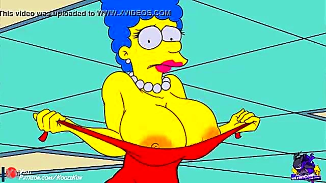 Huge-Titted March Simpson Shows Off Her Melons in Anime Glory