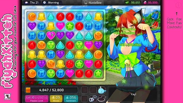 Hentai Gamer Girl Gets Intimate in HuniePop Dating Sim Adventure