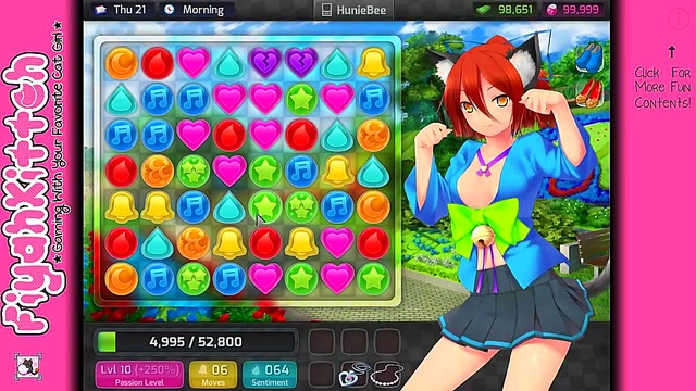 Hentai Gamer Girl Gets Intimate in HuniePop Dating Sim Adventure