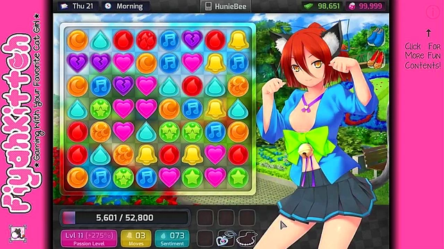 Hentai Gamer Girl Gets Intimate in HuniePop Dating Sim Adventure