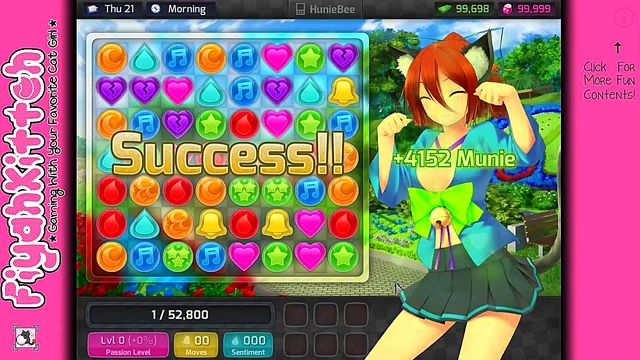 Hentai Gamer Girl Gets Intimate in HuniePop Dating Sim Adventure