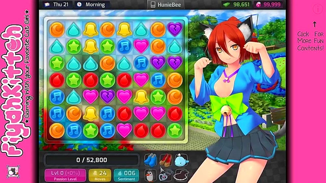 Hentai Gamer Girl Gets Intimate in HuniePop Dating Sim Adventure