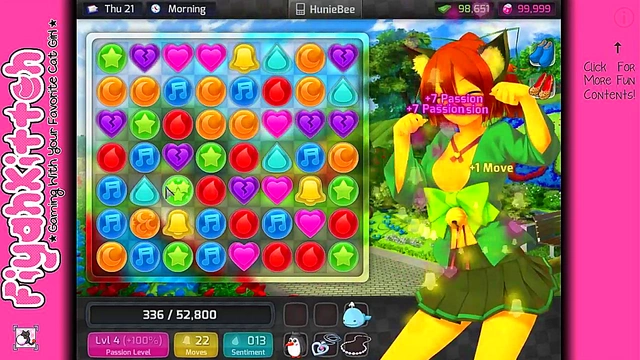 Hentai Gamer Girl Gets Intimate in HuniePop Dating Sim Adventure