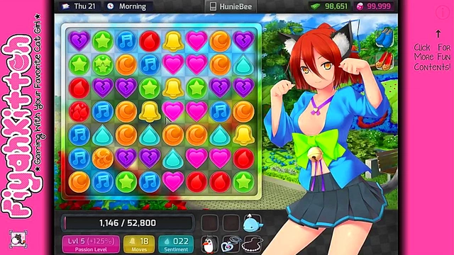 Hentai Gamer Girl Gets Intimate in HuniePop Dating Sim Adventure