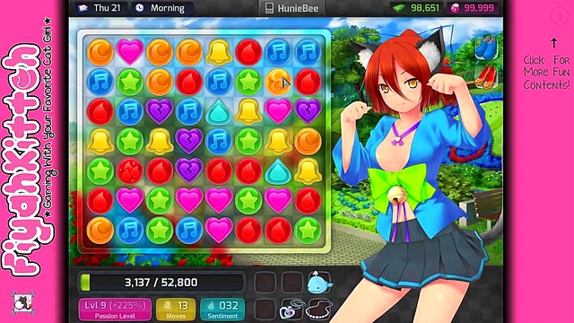 Hentai Gamer Girl Gets Intimate in HuniePop Dating Sim Adventure