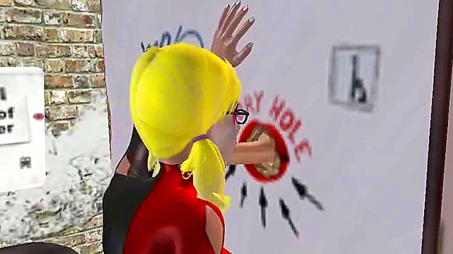 Harley Quinn Fucks Intensely in Bathroom for Hot Hentai Action