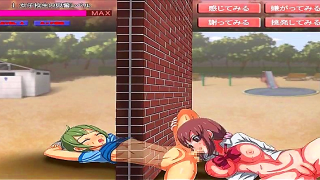 Horny Hentai Game Chick Seduces With Hot Blowjob And Wild Sex Session