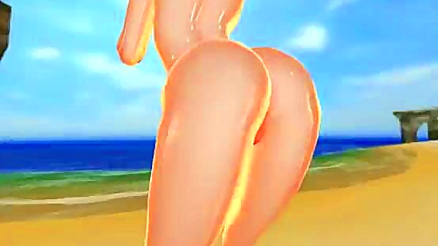 Sexy Redhead Toon Babe Shows Off Her Sweet Pussy In 3D Hentai Anime