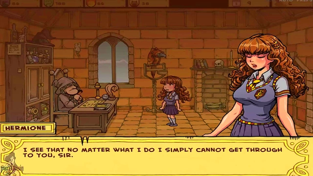 Hermione Sluts It Up for Snape in Akaburu's Anime Witch Trainer Cosplay Fantasy