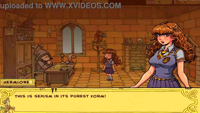 Hermione Sluts It Up for Snape in Akaburu's Anime Witch Trainer Cosplay Fantasy