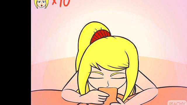 Zero Suit Samus Gets Naughty in Super Smash Titans Blowjob Scene