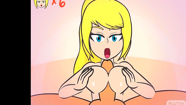Zero Suit Samus Gets Naughty in Super Smash Titans Blowjob Scene