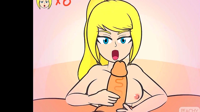 Zero Suit Samus Gets Naughty in Super Smash Titans Blowjob Scene
