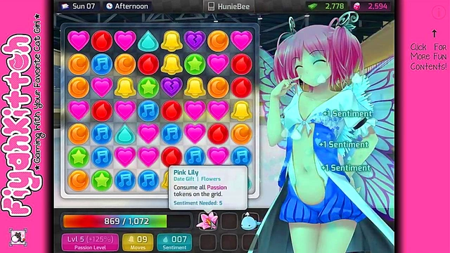 HuniePop Game Sim – Cute Anime Girl Dating walkthrough for Excited Gamers