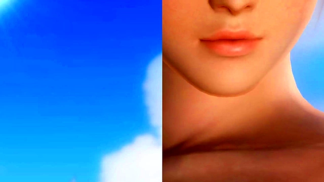 Big-Busted Cartoony Babe Seduces in Dead or Alive 5 Beach Scene