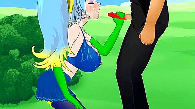 Big-Titted Arcade Sona Rides Cock in League of Legends Hentai Action