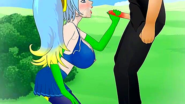 Big-Titted Arcade Sona Rides Cock in League of Legends Hentai Action