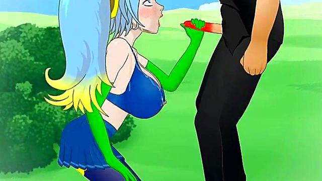 Big-Titted Arcade Sona Rides Cock in League of Legends Hentai Action