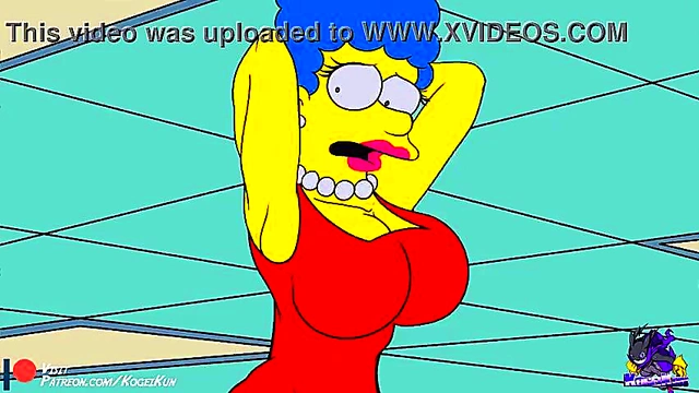 Horny Marge Simpson Shows Off Her Tits In Steamy Hentai Sex Scene