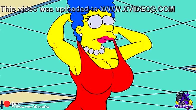 Horny Marge Simpson Shows Off Her Tits In Steamy Hentai Sex Scene