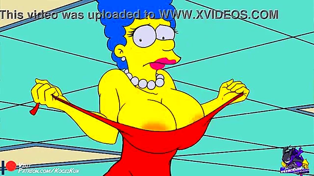 Horny Marge Simpson Shows Off Her Tits In Steamy Hentai Sex Scene