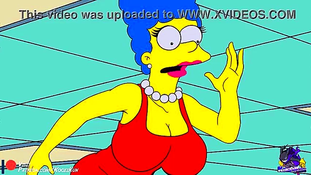 Horny Marge Simpson Shows Off Her Tits In Steamy Hentai Sex Scene