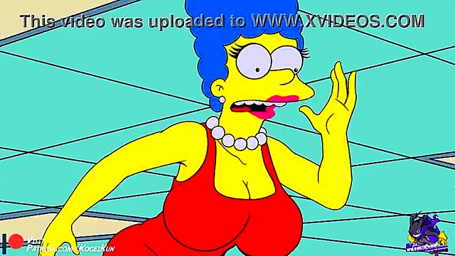 Horny Marge Simpson Shows Off Her Tits In Steamy Hentai Sex Scene