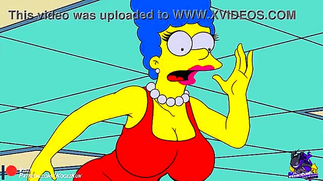 Horny Marge Simpson Shows Off Her Tits In Steamy Hentai Sex Scene