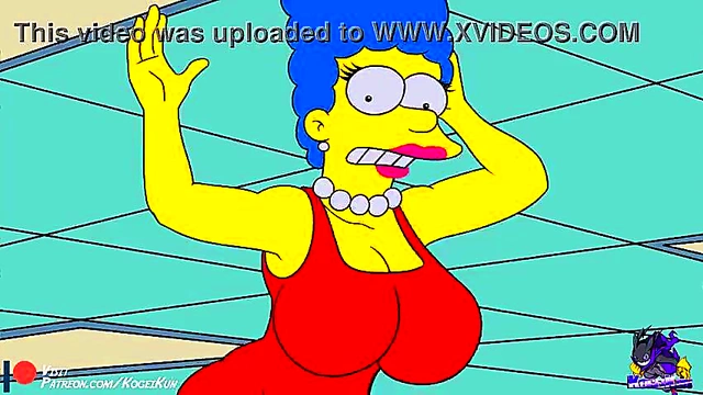Horny Marge Simpson Shows Off Her Tits In Steamy Hentai Sex Scene