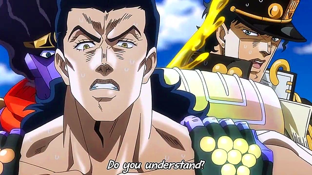 Jojo's Bizarre Adventure – Anime Couple Engages in Uncensored Passionate Encounter