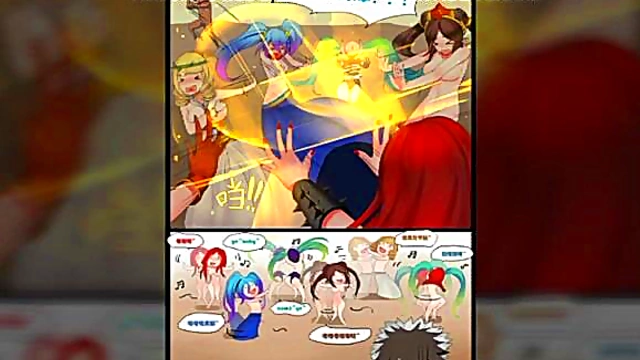 Sona from League Legends Fucked Hard by Bувelle in Anime Action