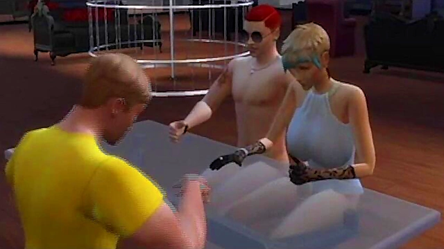 Horny Wife Gets Fucked by Her Husband's Pervert Boss in Sims 4 Hentai Scene