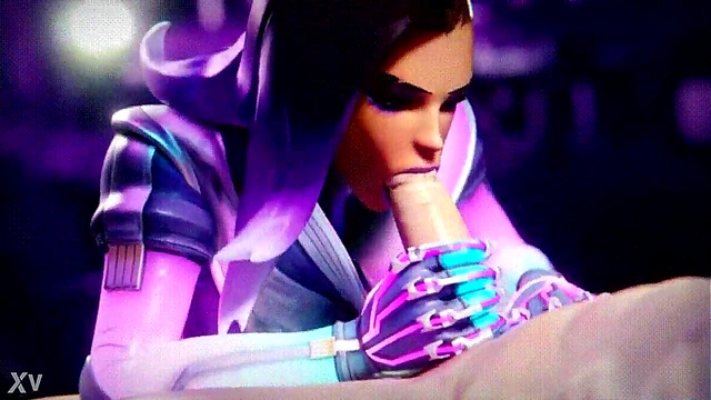 Invisible Sombra Waifu Gives Mind-Blowing Blowjob In Animated Overwatch Scene