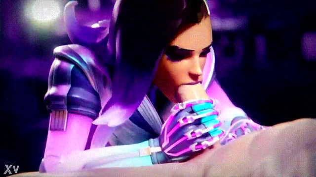 Invisible Sombra Waifu Gives Mind-Blowing Blowjob In Animated Overwatch Scene