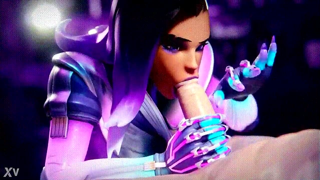 Invisible Sombra Waifu Gives Mind-Blowing Blowjob In Animated Overwatch Scene