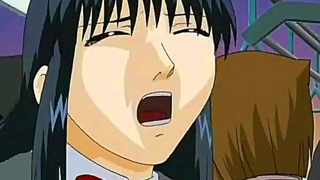 Perverted Chikan Pleases Cute Anime Girl On Train For Hot Public Sex Scene